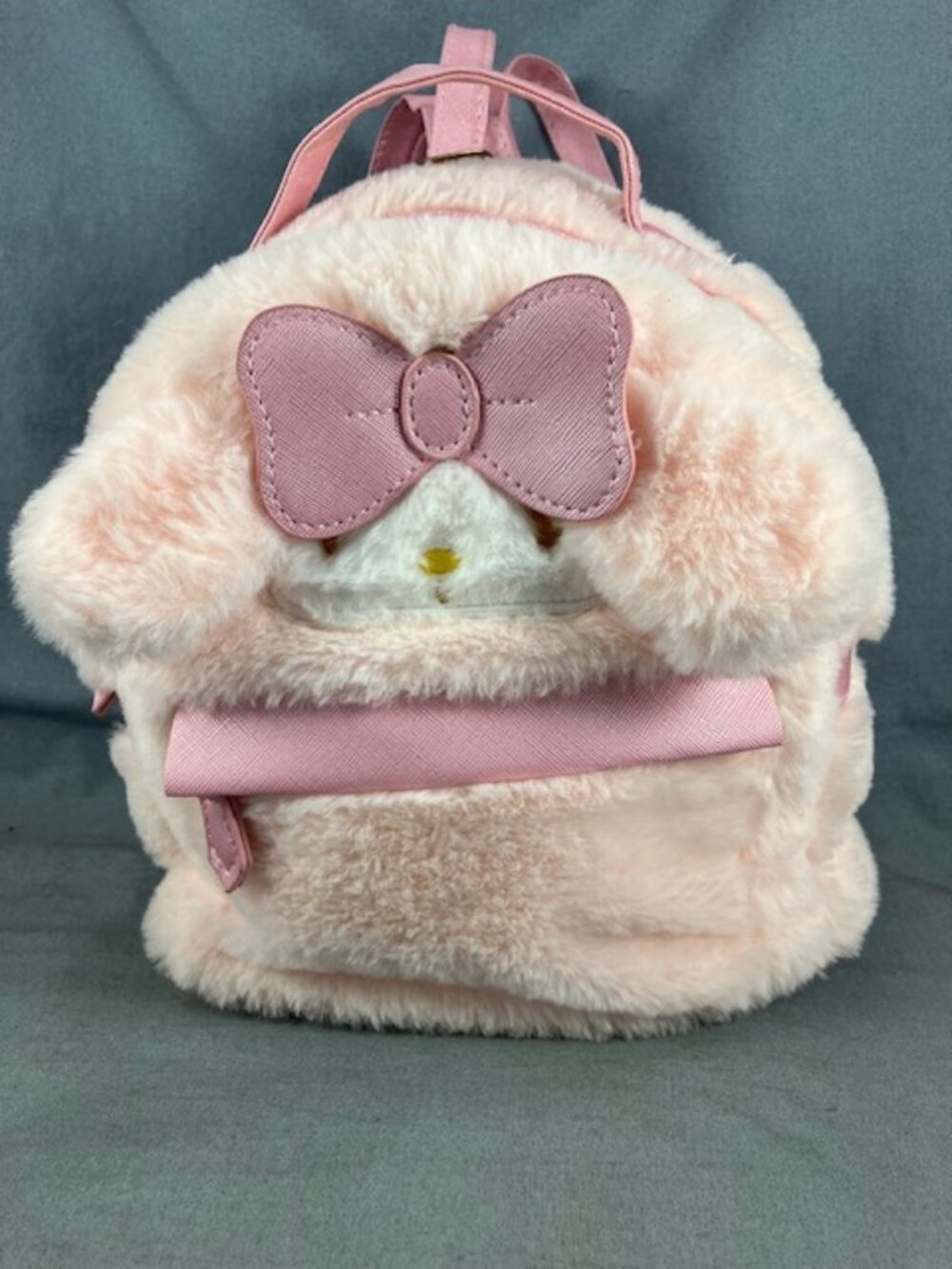 My Melody Pink Plush Mini Backpack 9" tall